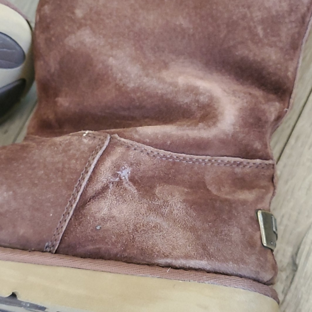 UGG Boots Womens 9 Brown Tall Winter Shearling Boots Casual - Picture 4 of 12